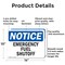 Signmission Emergency Fuel Shutoff, 14 in W x Rectangle, Aluminum OS-2PACK-NS-A-1014-L-11843 - alternate 2